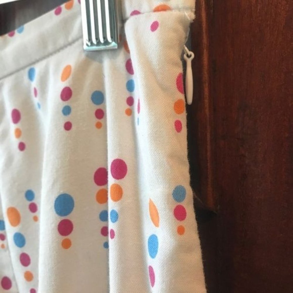 TPS Vintage MCM Polka Dot A-Line Skirt Sz SM - Picture 2 of 5